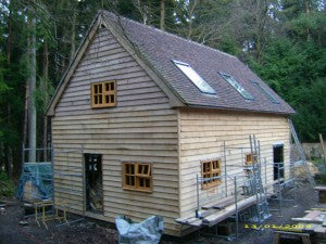 Air dried Oak Cladding