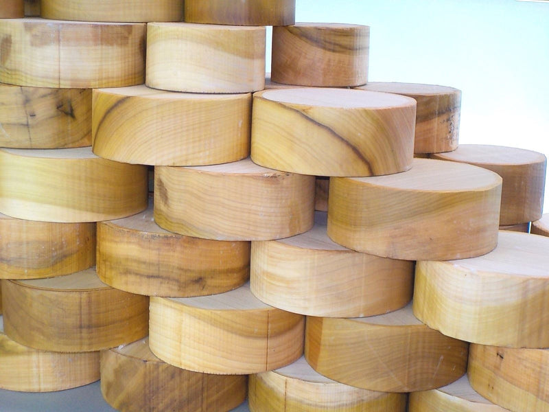 Tulipwood (Poplar) Bowl Blanks - 50mm think