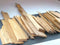 Sawn hardwood board offcuts. Mixed sizes & species. 5kgUPOC