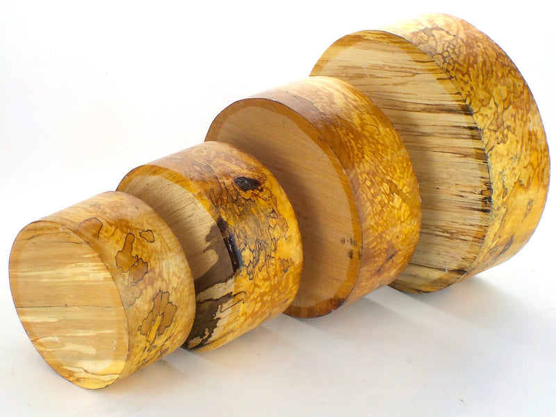 Beautifully Spalted Beech. 90mm (3 1/2") thick bowl blanks
