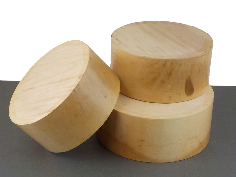 Maple bowl blanks - 75mm (3") thick