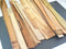 Sawn hardwood board offcuts. Mixed sizes & species. 5kgUPOC