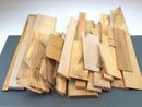 Sawn hardwood board offcuts. Mixed sizes & species. 5kgUPOC