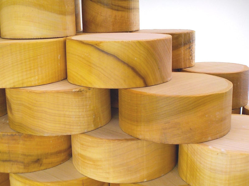 Tulipwood (Poplar) Bowl Blanks - 50mm think