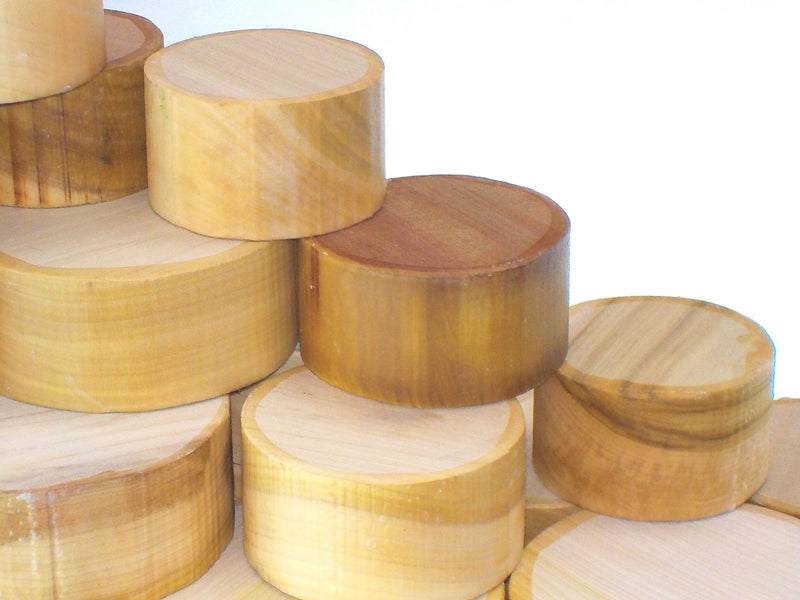 Tulipwood (Poplar) Bowl Blanks - 50mm think